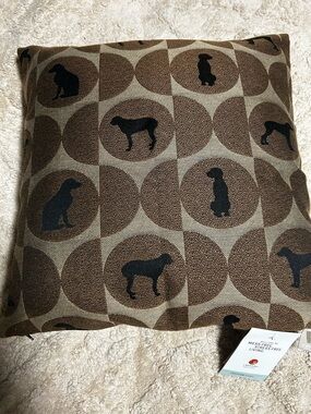 RARE WILLIAM WEGMAN designed crypton pillow featuring weimaraners NEW WITH TAGS